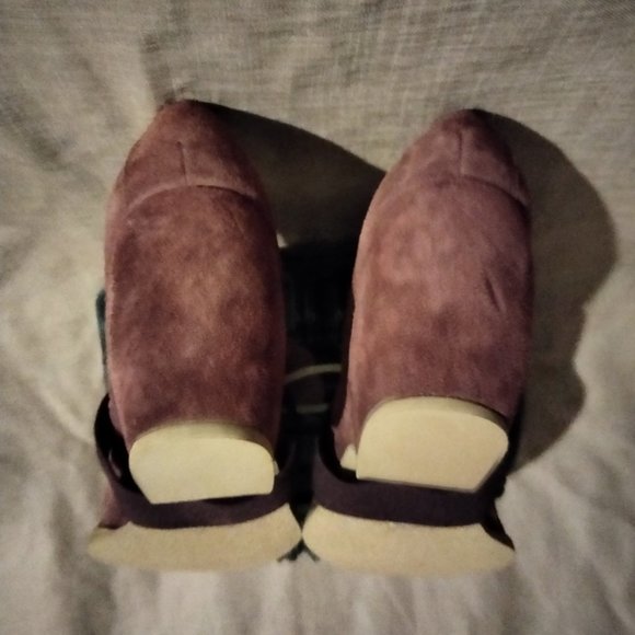 NWOT Dollhouse Dress Shoes upper Leather Purple 2 Ankle Bracelet Sz 8.5 - Picture 4 of 5